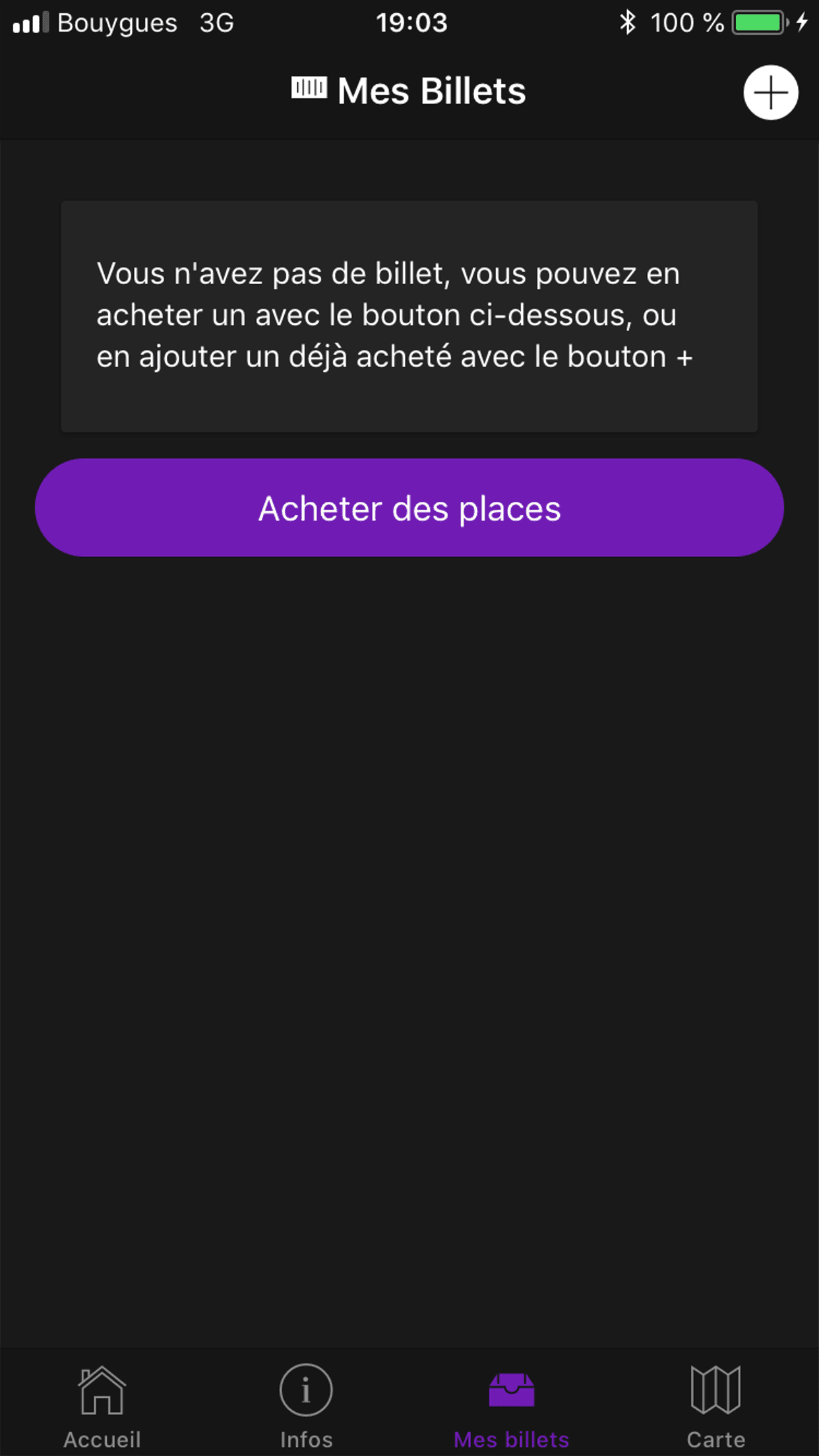 Billetterie BDE — app screen